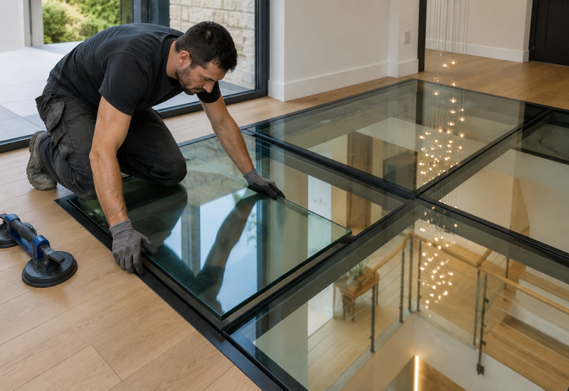 Dalle plancher verre Anglet 4